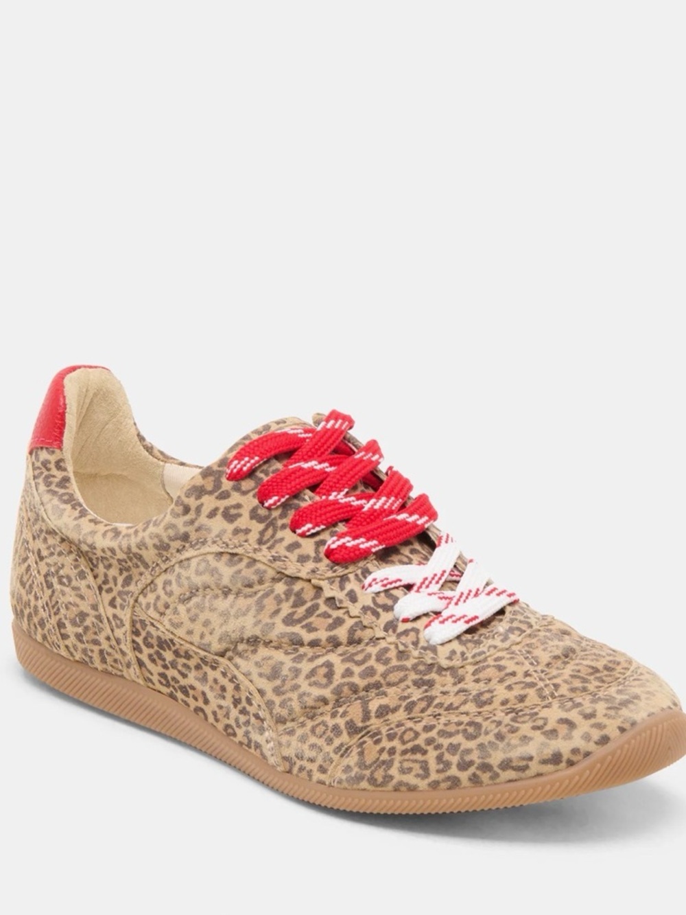 Dolce Vita Leopard Suede Sneakers